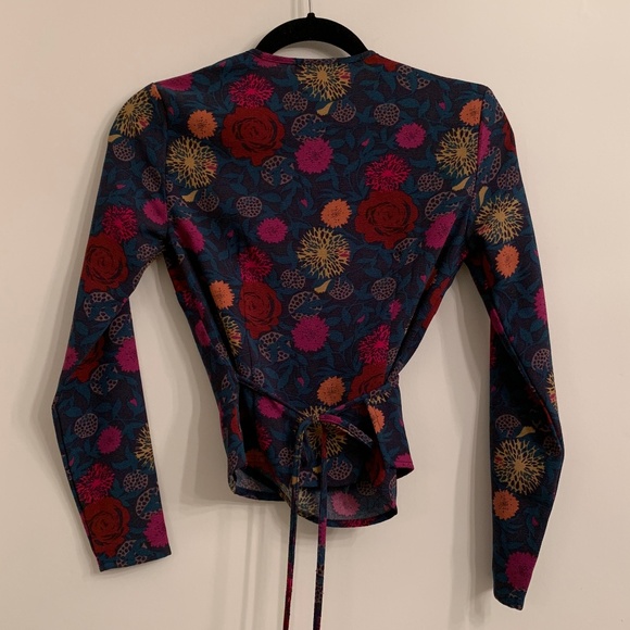 American Apparel Wrap Blouse - Picture 6 of 7